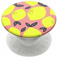 Uchwyty samochodowe do telefonów - PopSockets PopSockets PopGrip - Rozkładany uchwyt i podstawka do telefonów oraz tabletów z wymiennymi krążkami PopTops - Lemon Drop 800985 - miniaturka - grafika 1
