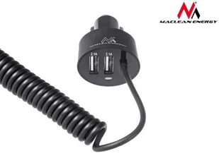 Maclean Ładowarka samochodowa 2xUSB lightning spiralny 1,8m 5.2A MCE76 5902211100423 - Ładowarki samochodowe - miniaturka - grafika 4