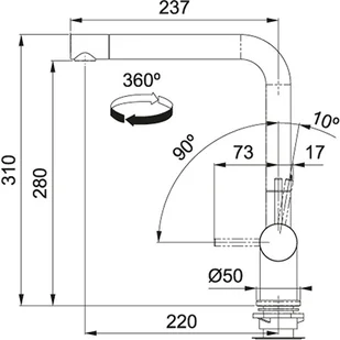Franke Active Plus  Gun Metal 115.0524.928 - Baterie kuchenne - miniaturka - grafika 4