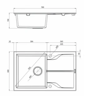 Deante Andante ZQN A113 - Zlewozmywaki - miniaturka - grafika 2
