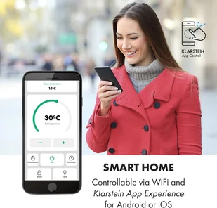 Klarstein Klarstein Bansin Smart 2500, grzejnik konwekcyjny, 2500W, sterowanie aplikacją ACO14-Bansin2500WB - Ogrzewanie przenośne - miniaturka - grafika 12