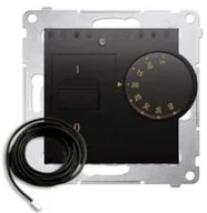 Akcesoria do oświetlenia - Simon Kontakt Regulator temperatury 54 DRT10Z.02/48 z czujnikiem zewnętrznym antracyt Kontakt DRT10Z.02/48 - miniaturka - grafika 1