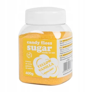 GSG24 Kolorowy cukier do waty cukrowej żółty o smaku waniliowym 1kg Kolorowy cukier do waty cukrowej żółty o smaku waniliowym 1kg CUK-ZOL-WAN-1KG - Akcesoria i części AGD - miniaturka - grafika 3