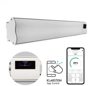 Klarstein Klarstein Cosmic Beam Smart 24, promiennik podczerwieni, 2400 W, sterowanie przy użyciu aplikacji, biały ACO7-CosmicBeSm24-WH - Ogrzewanie przenośne Klarstein Klarstein Cosmic Beam Smart 24, promiennik podczerwieni, 2400 W, sterowanie przy użyciu aplikacji, biały ACO7-CosmicBeSm24-WH - Ogrzewanie przenośne - miniaturka - grafika 1