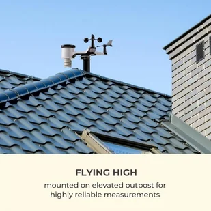 Waldbeck Waldbeck Halley profesjonalna stacja pogodowa meteorologiczna 6-w-1 pomiary wewnątrz i na zewnątrz wi-fi aplikacja WTH3-Halley - Inne urządzenia pomiarowe - miniaturka - grafika 3