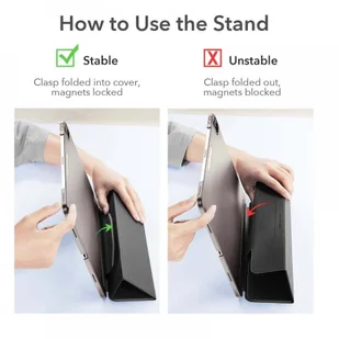 ESR Etui Ascend Trifold do iPad Pro 11 2020/2021 Rose Gold - Etui do tabletów - miniaturka - grafika 2