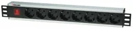Szafy rack - Intellinet Listwa zasilająca rack 19 230V/10A 8xEURO 3m 207157 - miniaturka - grafika 1
