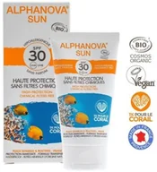 Kremy dla dzieci - Alphanova Hipoalergiczny Krem Przeciwsłoneczny - filtr SPF30 - wodoodporny - 50g - Sun Bio ASL01318 - miniaturka - grafika 1