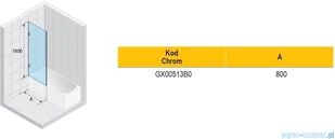 Riho Scandic NXT X409 parawan nawannowy czarny 80x150cm GX00513B0 - Parawany nawannowe - miniaturka - grafika 2