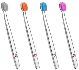 TELLO Swiss TELLO 3940 średnio miękka szczoteczka do mycia zębów z bardzo gęstym włosiem Orange 3940 Orange - Szczoteczki do zębów - miniaturka - grafika 4