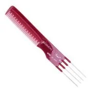 Grzebienie fryzjerskie - KREST G8 grzebień do tapirowania z widełkami ze stali nierdzewnej - miniaturka - grafika 1