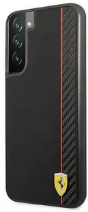 Ferrari FESAXHCS22MBK S22+ S906 czarny/black hardcase On Track Carbon Stripe hurtel-90740-0 - Etui i futerały do telefonów - miniaturka - grafika 2
