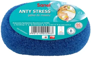 Sanel Gąbka do masażu Antystres - Rękawice i gąbki do kąpieli - miniaturka - grafika 3