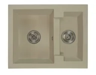 Zlewozmywaki - Brado Zlewozmywak granitowy YOGI beżowy yogibe - miniaturka - grafika 1