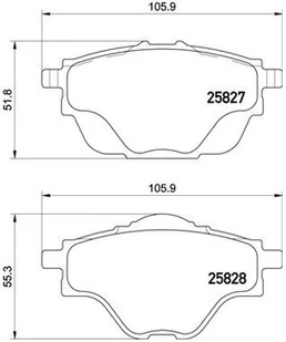 Brembo P 61 124 okładziny hamulcowe P 61 124 - Akcesoria do elektronarzędzi - miniaturka - grafika 3