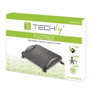 Techly Podnóżek ergonomiczny z regulacją kąta pochylenia, czarny 305564 - Podnóżki, podpórki, podkładki - miniaturka - grafika 2