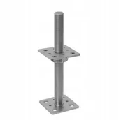 Kotwy - Podstawa Słupa Kotwa Regulowana 80x80x250x4,0MM Oc - miniaturka - grafika 1