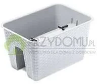 Donice - Prosperplast Donica balkonowa RATOLLA RAILING DRLB400 biała - miniaturka - grafika 1