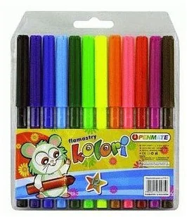 Flamastry 12 kolorów mini - Przybory szkolne - miniaturka - grafika 2