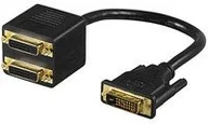 Akcesoria do tabletów i e-booków - MicroConnect Adapter DVI 24 + 1-2 X DVI 24 + 1 Male to 2 X FEMALE 0,3 m 500pcs/Box MONJK4 - miniaturka - grafika 1