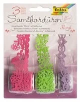 NO NAME Koronki papierowe FOLIA PAPER kwiaty 3 rolki mix kolorów - Zabawki kreatywne - miniaturka - grafika 4
