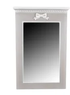 Lustra - Clayre & eef LUSTRO ŚCIENNE z ozdobną kokardą - 59 x 39 cm - miniaturka - grafika 1