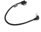 Kable USB - System-S System-S Kabel Micro USB 3.0 kąt 90° stopni pod kątem prawej do USB typu A 3.0 zagięty w górę 27 cm 53526115 - miniaturka - grafika 1