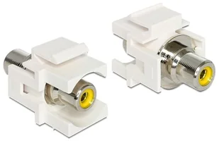 Delock Moduł Keystone RCA F ->RCA F Źółty pozłacane styki (86306) - Pozostałe akcesoria sieciowe Delock Moduł Keystone RCA F ->RCA F Źółty pozłacane styki (86306) - Pozostałe akcesoria sieciowe - miniaturka - grafika 4