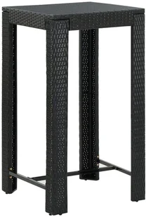 vidaXL 3-cz zestaw mebli barowych z podłokietnikami czarny rattan PE 3064805 - Pozostałe meble ogrodowe - miniaturka - grafika 10