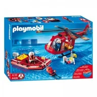 Klocki - Playmobil PLAYMOBIL 4428 HELIKOPTER RATOWNICZY Z PONTONEM - miniaturka - grafika 1