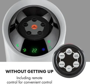 Klarstein Skyscraper Ice, chłodnica powietrza 4 w 1, 210 m3/h, 30 W, oscylacja, szara ACO4-SkyscpraperIceG - Klimatory - miniaturka - grafika 7