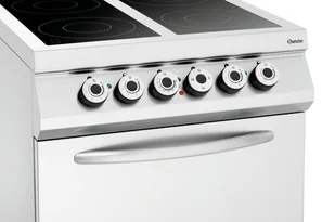 Bartscher 4-PALNIKOWA KUCHNIA CERAMICZNA 4 X 4 KW 400 V 296431 - Piece, kotły  i płyty grzejne gastronomiczne - miniaturka - grafika 3