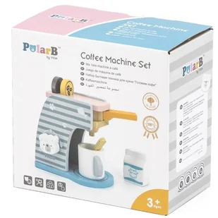 VIGA Toys Drewniany ekspres do kawy z akcesoriami z serii PolarB 44018 - Zabawki AGD - miniaturka - grafika 5