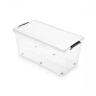 Pojemnik do przechowywania zamykany na kółkach 390x350x760mm 75,0L ORPLAST SIMPLE BOX transparentny 1 szt /OR-1832SB/ ORP028-20 - Pudła i pojemniki do przechowywania - miniaturka - grafika 2