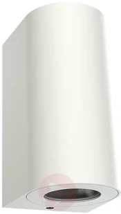 Nordlux Kinkiet zewnętrzny Canto Maxi 2 49721001 biała oprawa ścienna w nowoczesnym stylu 49721001 - Lampy ogrodowe - miniaturka - grafika 2