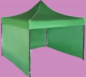 Pawilony ogrodowe - Expodom Namiot ekspresowy 3x3m  stalowy, Zielony, 3 ściany boczne - miniaturka - grafika 1