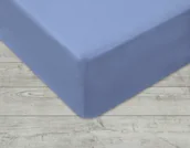Prześcieradła - Darymex Prześcieradło z Jersey niebieskie 90/100x200 cm 5907761009820 - miniaturka - grafika 1