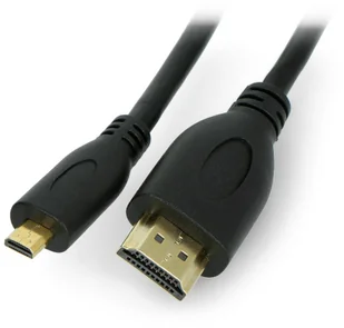 Lanberg LANBERG KABEL HDMI(M)->HDMI MICRO(M) V1.4 1.8M 4K 3D CZARNY CA-HDMI-12CC-0018-BK - Kable - miniaturka - grafika 2