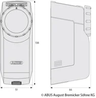 Pozostałe oświetlenie - ABUS ABUS HomeTec Pro napęd zamka drzwi czarny - miniaturka - grafika 1