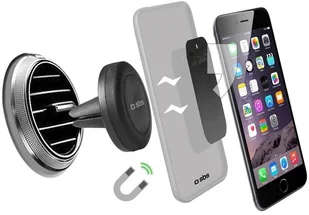 SBS Uchwyt Mobile uniwersalny magnetyczny TESUPPUNIVAIRMAG - Uchwyty samochodowe do telefonów - miniaturka - grafika 2