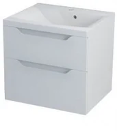 Szafki łazienkowe - Sapho WAVE szafka umywalkowa 60x65x47,8cm, biała WA064 - miniaturka - grafika 1