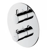Baterie podtynkowe - Omnires Y1236RO CR Termostatyczna bateria prysznicowo-wannowa podtynkowa element natynkowy CHROM - miniaturka - grafika 1