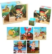 Klocki - PLAYME Klocki drewniane do układania Jake i Piraci - miniaturka - grafika 1