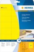 Etykiety do drukarek - Herma Etiketten A4 gelb 70x37 mm Papier matt 480 St. - 4466 - miniaturka - grafika 1