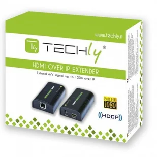 Techly Extender / splitter HDMI Techly po skrętce Cat. 5e/6/6a/7 do 120m, over IP, czarny IDATA EXTIP-373 306004 - Inne akcesoria audio-wideo - miniaturka - grafika 11