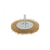Materiały ścierne - Wolfcraft Szczotka tarczowa 75 mm drut mosiężny trzpień 8475000 WF8475000 - miniaturka - grafika 1