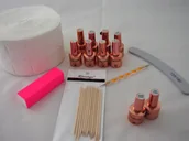 Zestawy do manicure i pedicure - Zestaw hybryd lakier+top+baza 10szt i inne - miniaturka - grafika 1