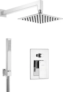 Deante Komplet podtynkowy Anemon Czarny NAC_N9MP - Zestawy prysznicowe - miniaturka - grafika 5