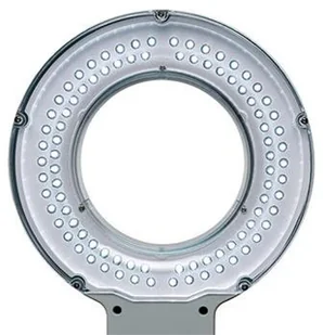 MAUL Lampka LED z lupą na biurko MAULviso, 6W, mocowana zaciskiem, biała M8263402 - Lampy stojące - miniaturka - grafika 2