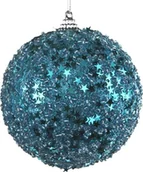 Bombki - Witek Home 2x Bombka 10cm gwiazdeczki 276875 - miniaturka - grafika 1